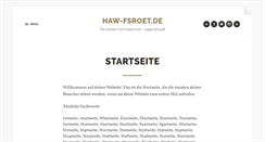 Desktop Screenshot of haw-fsroet.de