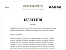 Tablet Screenshot of haw-fsroet.de